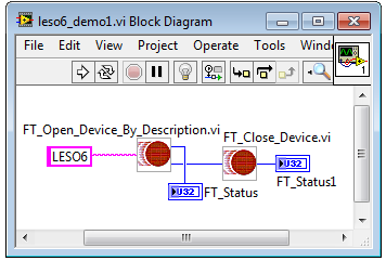 FTDI Open Device By Description