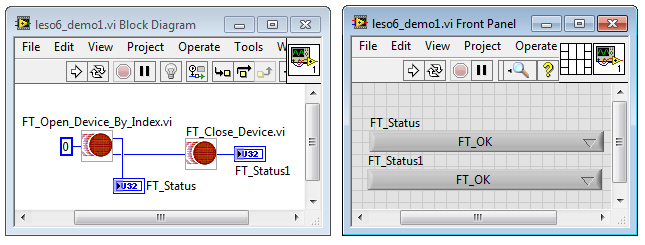 FTDI Open Device By Index